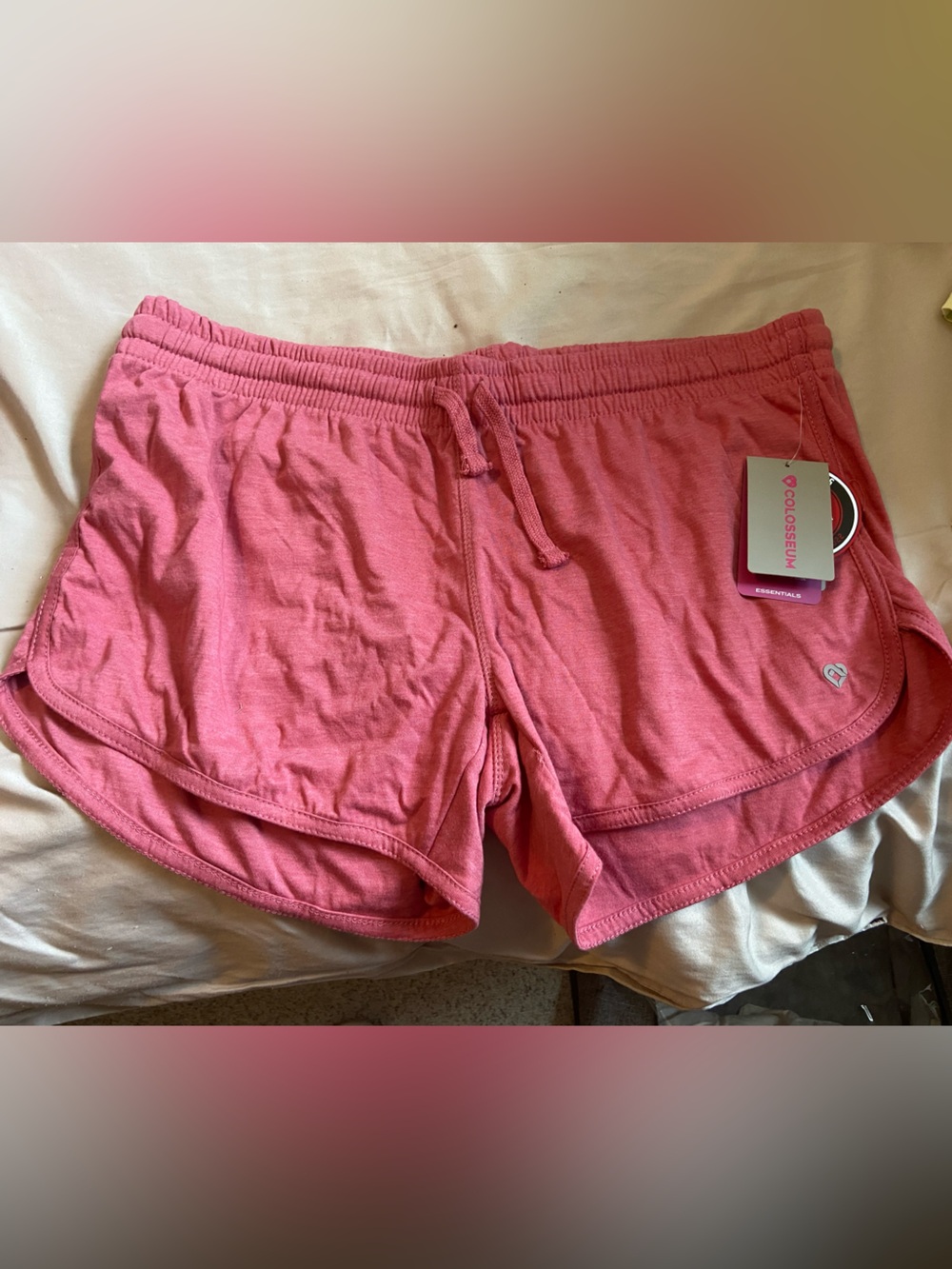 Colosseum Women’s Coral Pink Athletic Drawstring Shorts